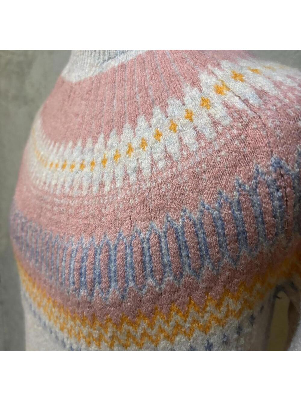 J.Crew Women's Multi and Pink Sweater - Picture 2 of 7